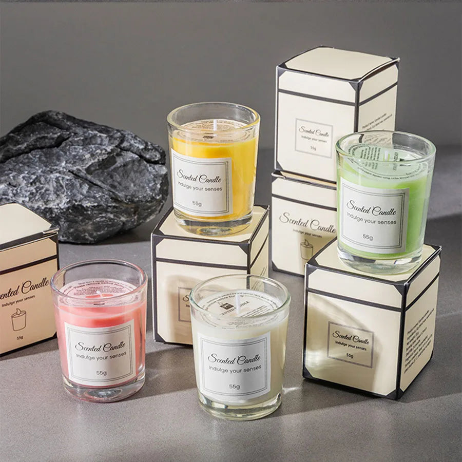 Smokeless Glass Candles for Relaxation