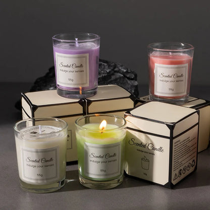Smokeless Glass Candles for Relaxation