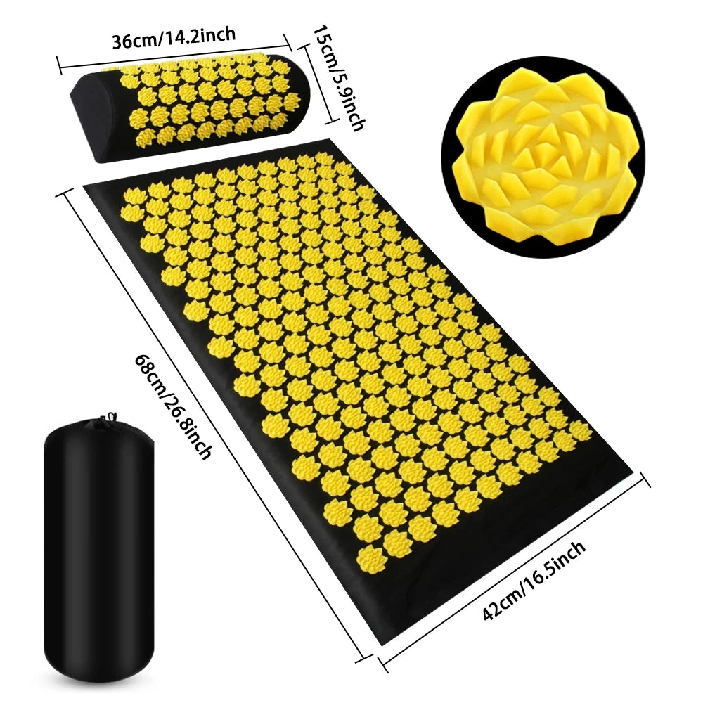 Acupressure Yoga Mat & Pillow