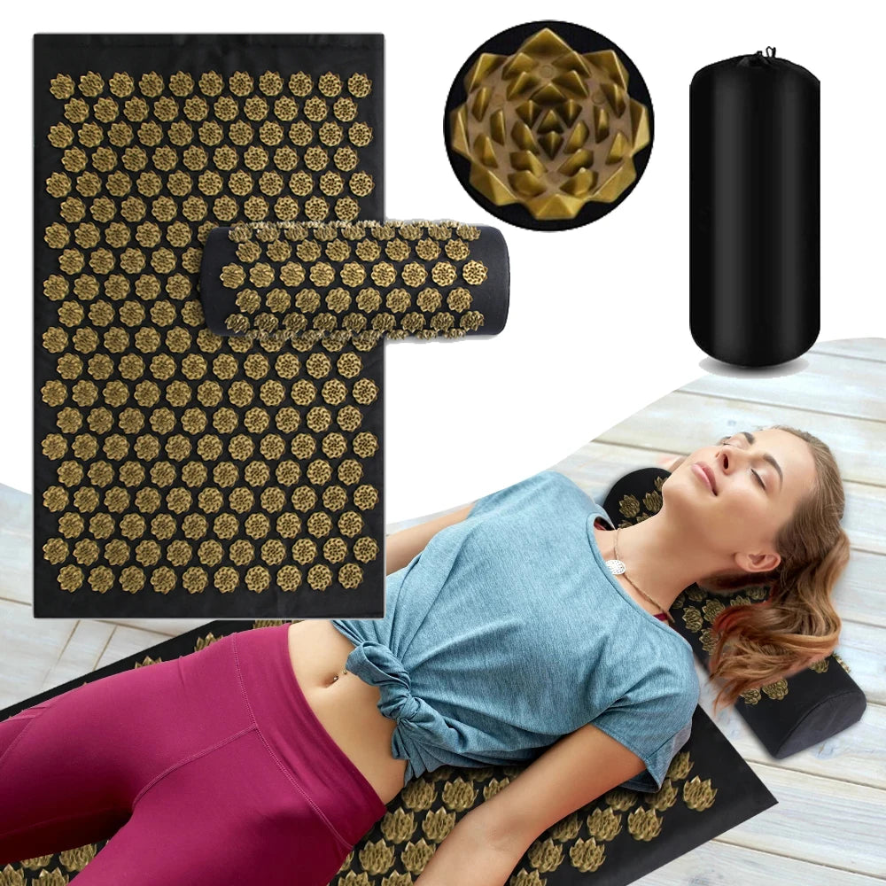 Acupressure Yoga Mat & Pillow