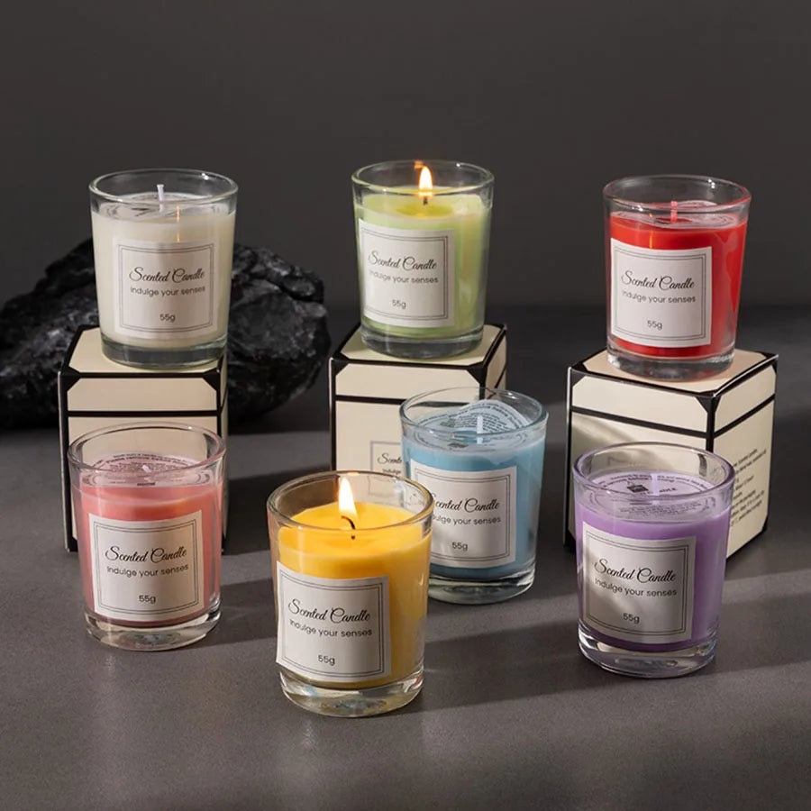 Smokeless Glass Candles for Relaxation