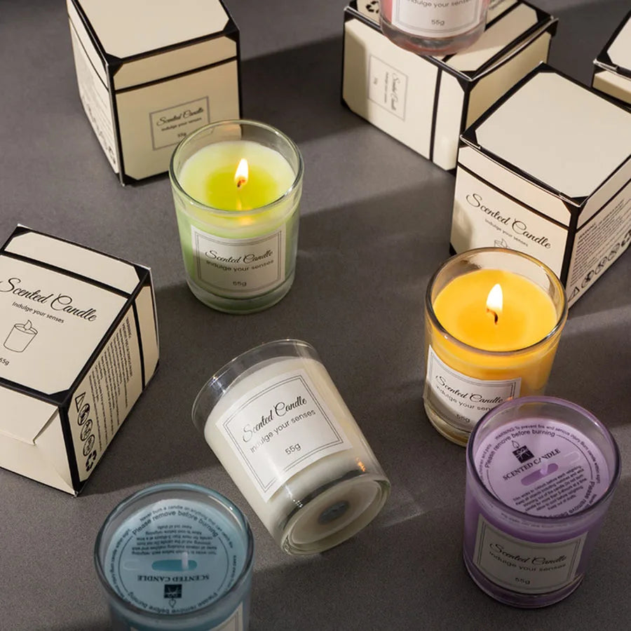 Smokeless Glass Candles for Relaxation