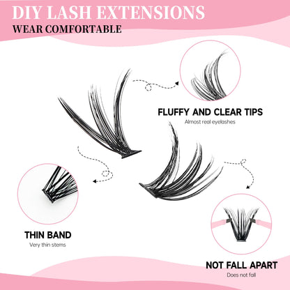 Lash Clusters Extension Kit