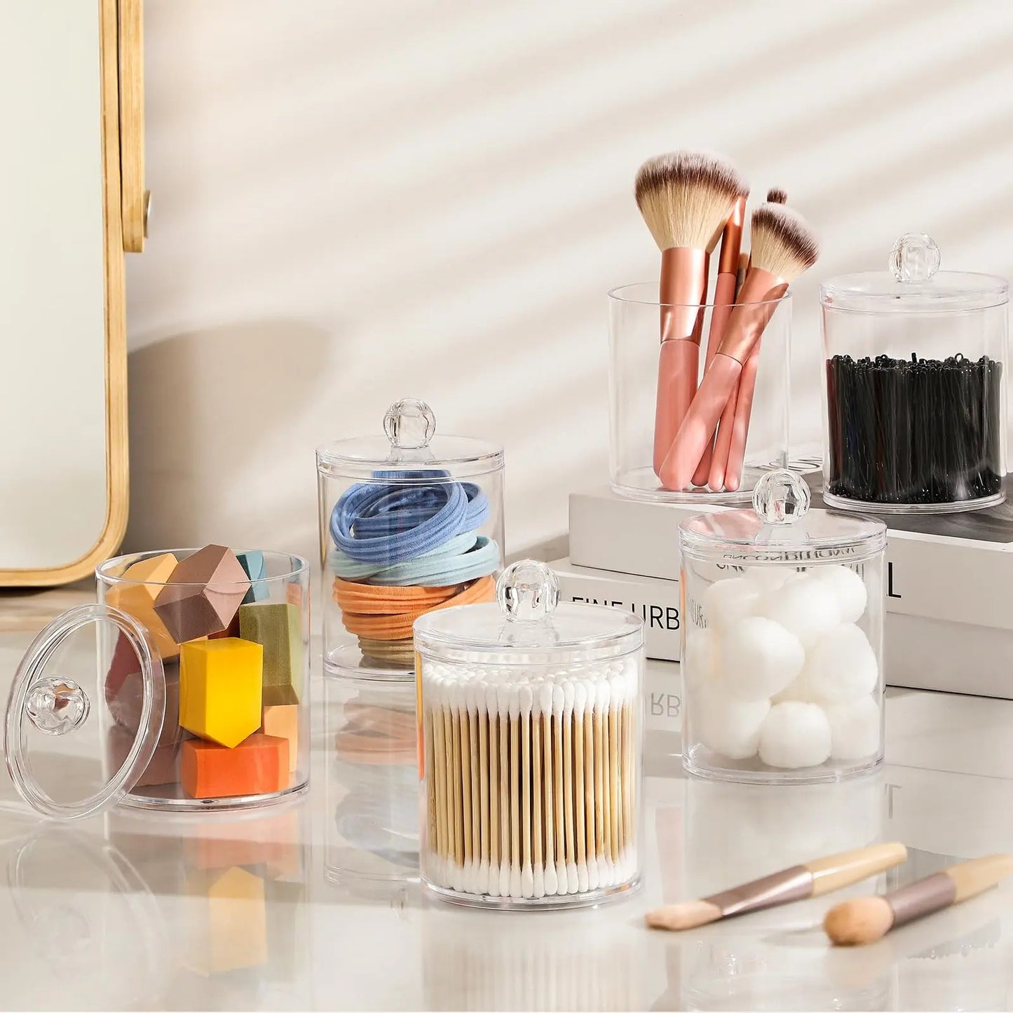 Acrylic Qtip Holder Set