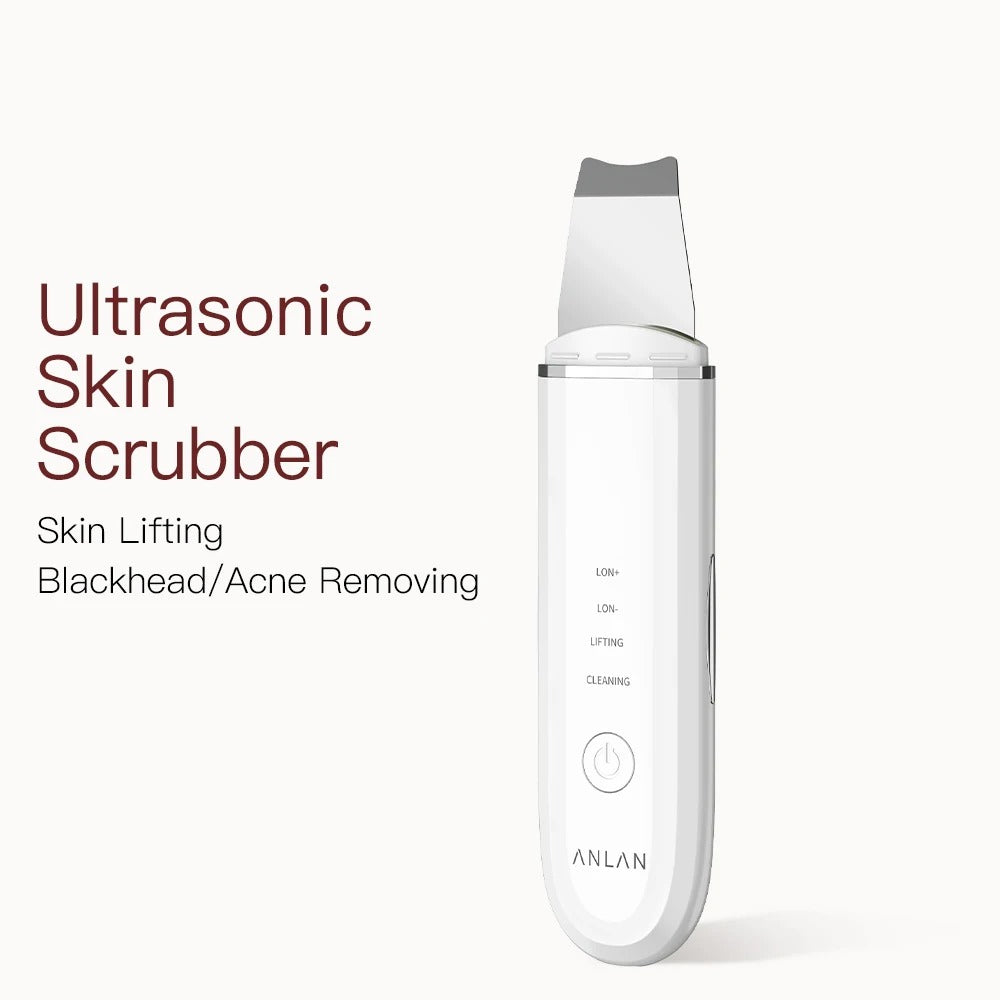 Ultrasonic Skin Scrubber – Deep Cleansing, Blackhead Removal & Face Lifting Device