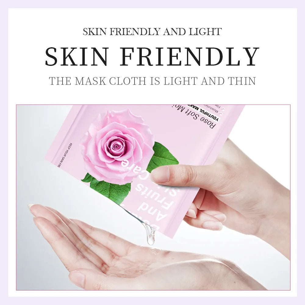 Natural Plant Facial Mask Set – Moisturizing, Firming & Hydrating Skin Care (8pcs)
