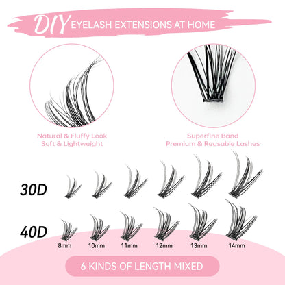 Lash Clusters Extension Kit