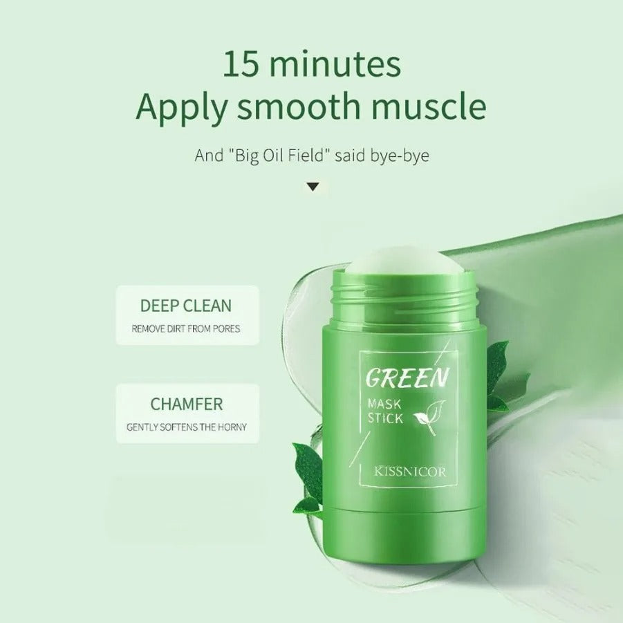 Green Tea Mask Stick – Deep Cleansing, Pore Minimizing & Oil Control Facial Care